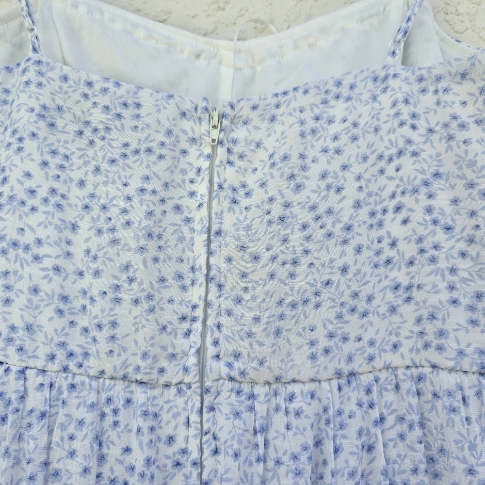 Blue Chic Floral Spaghetti Strap Midi Dress - Picture 5 of 9